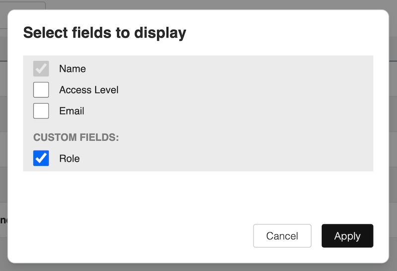 Select the custom attribute you want to show in the people overview.