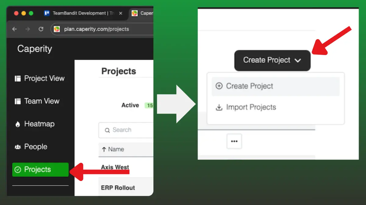 Creating a project in Caperity