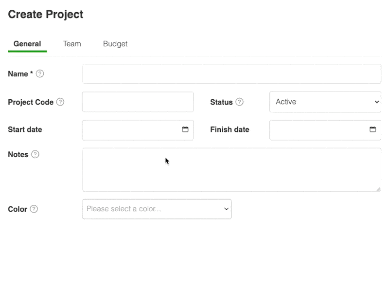 Setting up a project in Caperity is the first step before planning resources across projects.